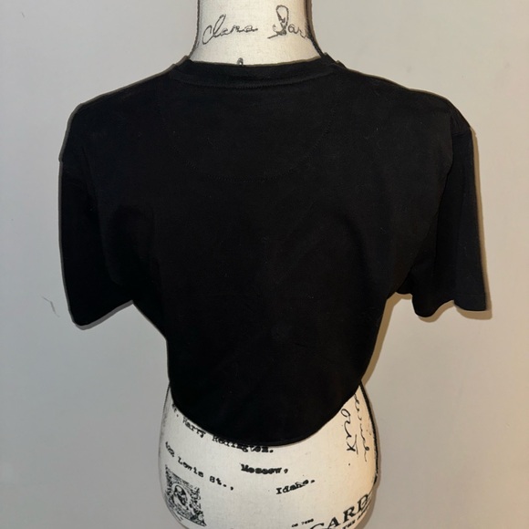 YoungLA Women's Classic Black Crop Top - Picture 2 of 3
